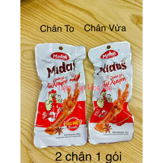 Combo 10 gói chân gà Đặc Biệt 68g, chân gà cay Tứ Xuyên, Chân gà Midass - Hằng Đại