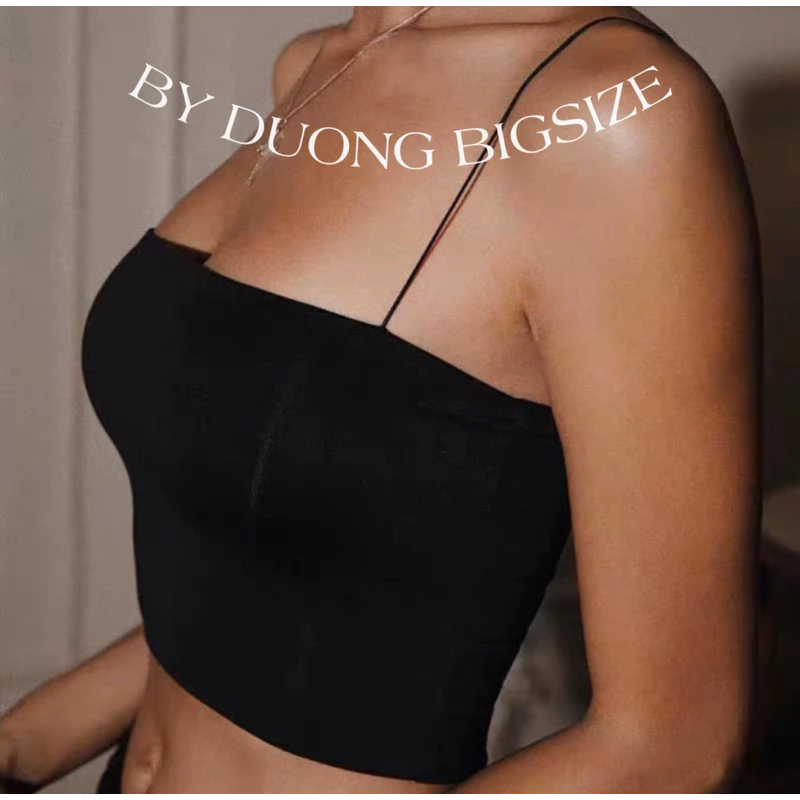 Áo 2 dây sợi bún FREESIZE 60-85KG - [BY DUONG BIGSIZE]