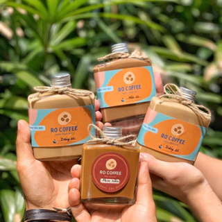 Chai thủy tinh dẹt vai ngang nắp nhôm 250ml đựng cà phê, trà, nước ép, cold brew (Chai trơn, không in hình)