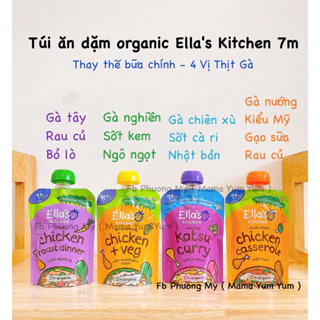 DATE 2025 TÚI BỘT ĂN DẶM VỊ MẶN ELLA’S KITCHEN 𝗖𝗛𝗢 𝗕𝗘́ 𝟳 𝗧𝗛𝗔́𝗡𝗚 ( 7mt+) của Anh