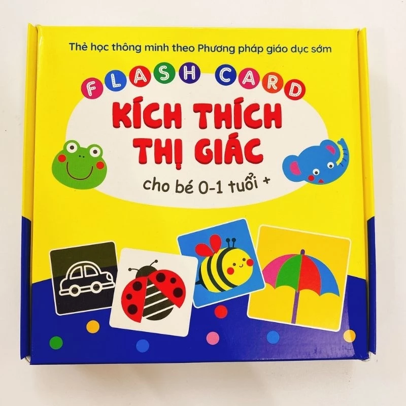 Bộ Thẻ Kích Thích Thị Giác Cho Bé 0-1 Tuổi +