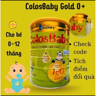 Sữa COLOSBABY GOLD 0+ 1000IgG Bé Tăng Cân lon 800gr [ Date 2026]