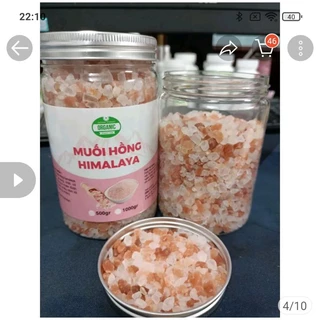 Muối hồng Himalaya dạng hạt nhập khẩu từ Pakistan lon pet 500gr.