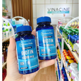 Viên uống đẹp da, ngăn ngừa rụng tóc Puritan’s Pride Biotin 10000 mcg