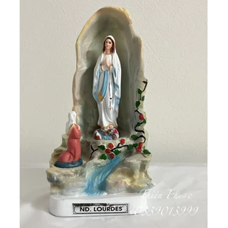 Tượng Công Giáo - Tượng Đức Mẹ Maria Hang Đá Lộ Đức 20cm