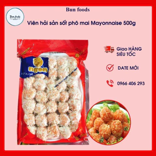 Viên hải sản sốt phô mai Mayonnaise cá viên chiên 500g ( Giao Hàng Hà Nội )