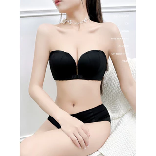 Áo Ngực Không Gọng Nâng Ngực Áo Lót Không Dây Nữ cài trước tạo khe sexy Chống Tụt Chống Chảy Xệ cao cấp gợi cảm 666