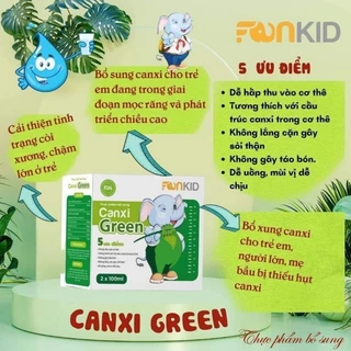 Canxi Green - phát triển chiều cao, chắc xương 200ml (date t11/2024)