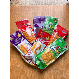 snack que cay các loại lẻ 1 gói