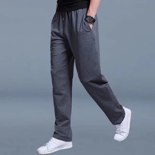 Quần jogger thun nam nữ phối sọc