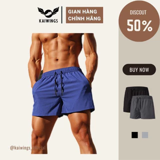 Quần chạy bộ nam thể thao cao cấp nhanh khô thoáng khí KAIWINGS Quần đùi nam tập gym, tennis, đạp xe, bóng rổ KP032