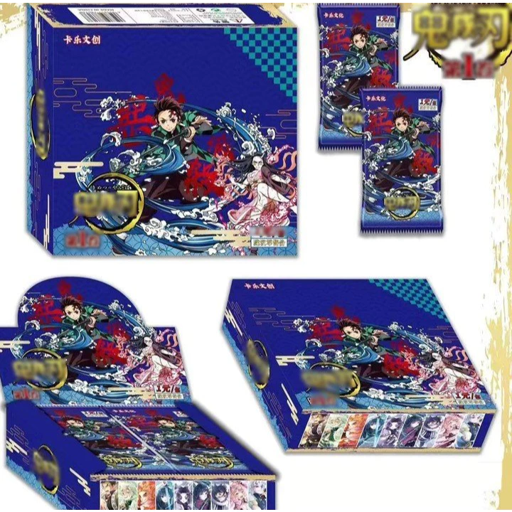 (FULL BOX m15) Hộp ảnh thẻ nhân phẩm THANH GƯƠM DIỆT QUỶ KIMETSU NO YAIBA anime chibi sưu tập card xinh xắn