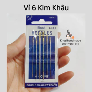 Vỉ 6 Kim Khâu Tiện Lợi Đuôi Vàng