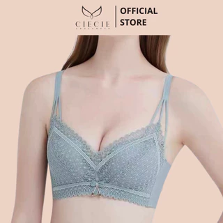 Áo lót ren CieCie Underwear không gọng đệm 3cm mềm mại nâng đẩy ngực 8727