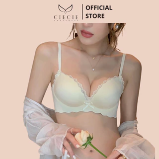 Áo lót su CieCie Underwear không gọng thoải mái viền ren đệm vừa nâng ngực tự nhiên AL032