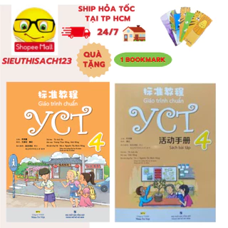 Sách - Combo Giáo trình chuẩn YCT 4 bài học bài tập ( Tặng kèm bookmark )