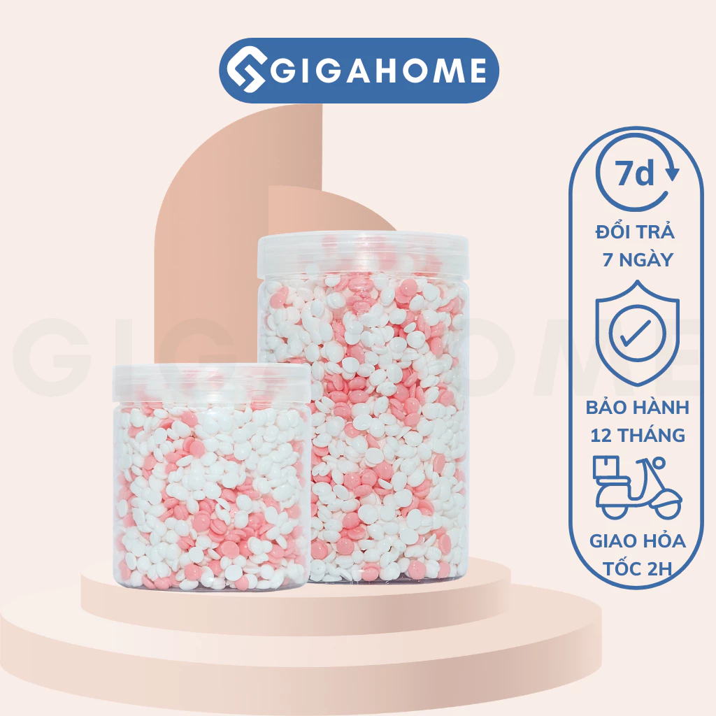 Mix Sáp Wax Lông Premium Dừa Hồng + Sữa Dừa Siêu Bám Lông Cho Da Nhạy Cảm GIGAHOME