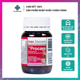 PM Procare Vitamin tổng hợp cho bà bầu - Lọ 30 viên (Date mới nhất)