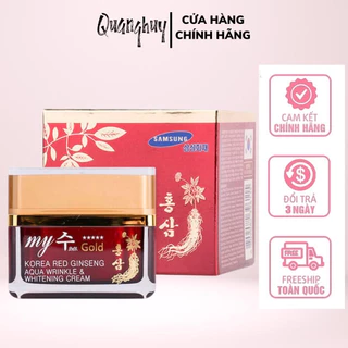 Kem dưỡng trắng da sâm đỏ Hàn Quốc, hồng sâm My Gold 50g