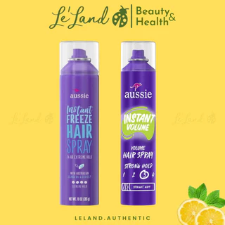 Xịt giữ nếp tóc Aussie Aussie Instant Freeze Hairspray 283g thành phần từ dầu jojoba và tảo bẹ biển của Úc