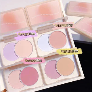 Phấn má 2 màu SWEET MINT Dual-color Combination Blush xinh xắn