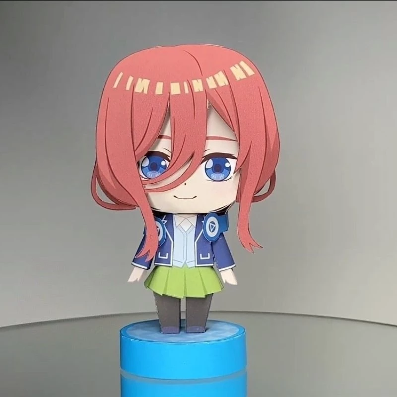 [Gotoubun No Hanayome] - Mô hình giấy Anime Chibi Nakano Miku