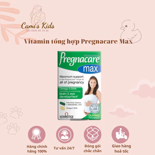 Vitamin Tổng Hợp và Omega-3 Cho Bà Bầu Pregnacare Max 56 Viên