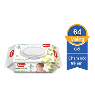 [Không mùi cao cấp] Khăn ướt Huggies (64 tờ/gói)