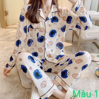 Bộ Bizama  dài bộ măc nhà sau sinh, bộ ngủ nữ  hàng quảng châu( mã 06) có sẵn size M màu 1