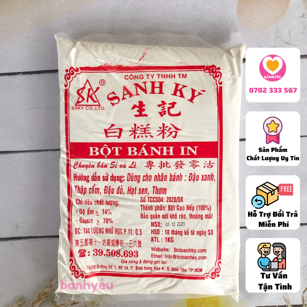 Bột bánh IN Sanh Ký 1kg - NL11