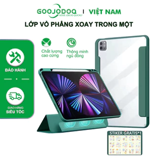 bao da ipad GOOJODOQ ốp lưng Cho iPad Mini6 iPad Gen9 10.2 11 Inch 2021 Ipad Air4 10.9 Vỏ Acrylic Có Thể Tháo Rời