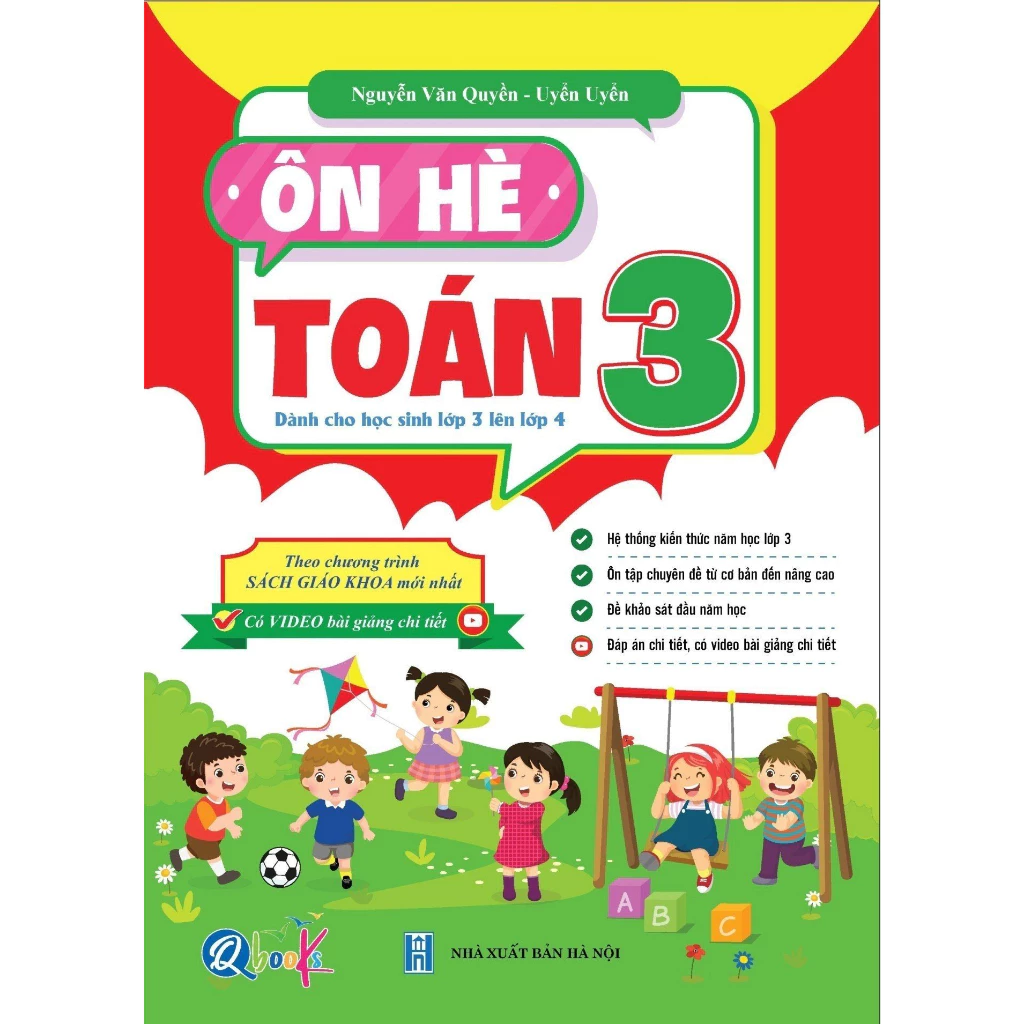 Sách - Ôn Hè Toán 3 ( Dành Cho Học Sinh Lớp 3 Lên Lớp 4 ) - Theo Chương trình SGK Mới Nhất