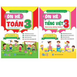 Sách - Bài Tập Ôn Hè Toán và Tiếng Việt 3 - Theo Chương Trình SGK Mới Nhất - (Bộ 2 Quyển)