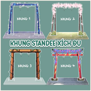 Khung Standee Xích Đu Anime Tùy Chọn Khung Đơn, Khung Đôi Chưa Bao Gồm Nhân Vật, Khung Xích Đu Acrylic Mica Để Bàn