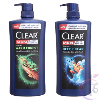 Dầu gội đầu Clear Men sạch gàu chai 600g hương Phong Lữ & Gỗ Đàn Hương / Gió Biển & Hổ Phách - Warm Forest / Deep Ocean