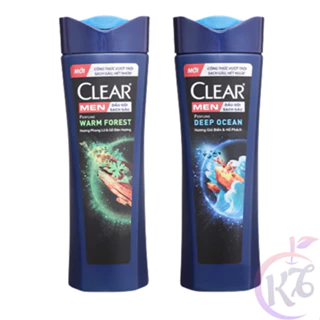 Dầu gội đầu Clear Men sạch gàu chai 340g hương Phong Lữ & Gỗ Đàn Hương / Gió Biển & Hổ Phách - Warm Forest / Deep Ocean