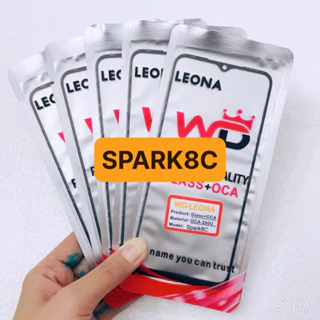 KÍNH ÉP MÀN HÌNH CÓ KEO OCA TECNO SPARK 8C - MẶT KÍNH ÉP MÀN HÌNH CÓ KEO OCA KG5K