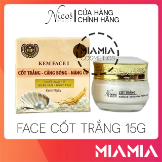 Kem Face Cốt Trắng Nikos Thanh Nhi Phiên Bản Mới 15gr Nicos Beauty