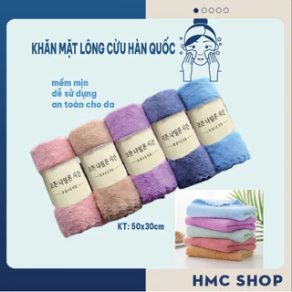 Khăn mặt lông cừu Hàn Quốc 50x30cm siêu tốt