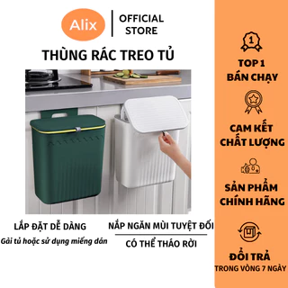 Thùng Rác Có Nắp Lật ALIX Treo Tủ Bếp Có Nắp Lật Gắn Tường Phòng Tắm Dung Tích Lớn