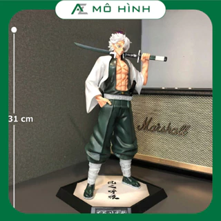 Mô hình Kimetsu no yaiba, Phong trụ Sanemi Shinazugawa cao 32cm cực ngầu, figure anime thanh gươm diệt quỷ decor