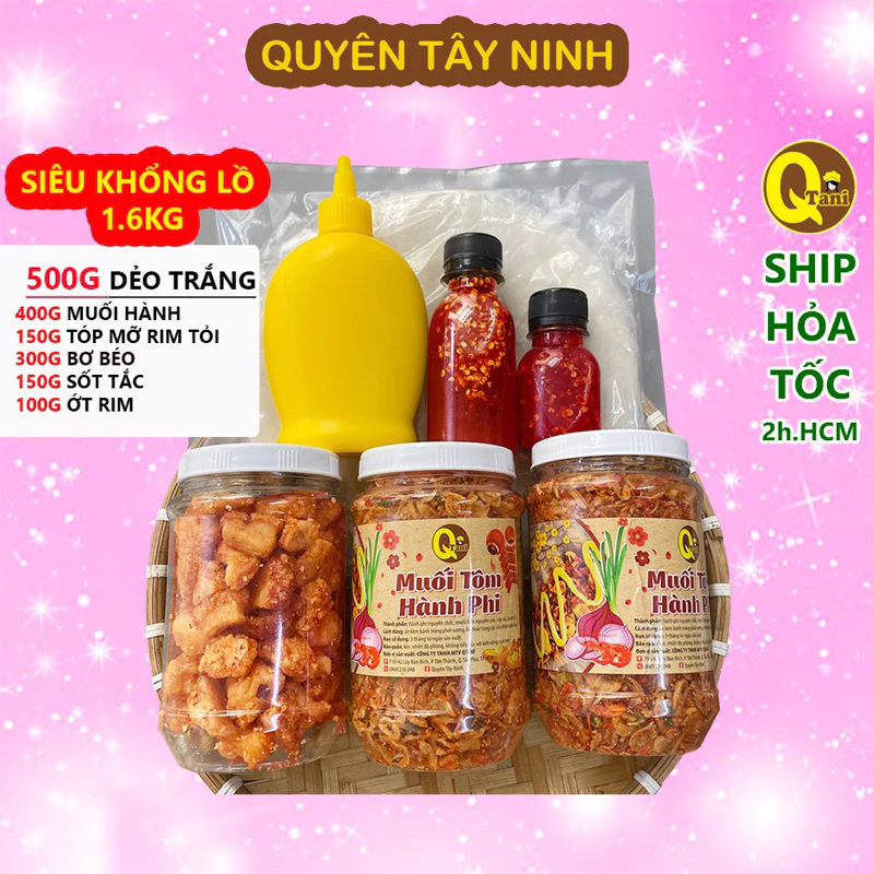 Combo Khổng Lồ Bánh Tráng Phơi Sương+ Hủ muối tép hành phi, Tóp Mỡ Mắm Tỏi, Sốt Tắt, Bơ, Ớt Rim mật ong