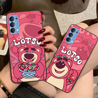 Ốp lưng Oppo Reno4 / Reno4 Pro / Reno 4 GẤU DÂU LOTSO rẻ đẹp thể thao/ốp giá rẻ