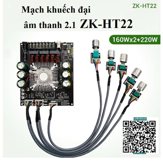 Mô đun khuếch đại âm thanh 2.1 TDA7498E 160WX2 220W bluetooth 5.0 HT22( Chính hãng Wuzhi)