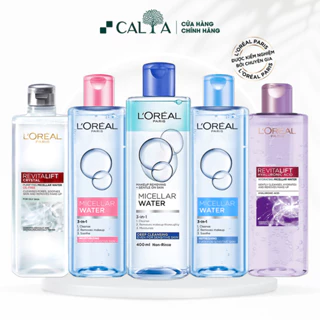 Nước Tẩy Trang L'Oreal Dành Cho Mọi Loại Da, Làm Sạch Sâu, Dưỡng Ẩm - Loreal 3 In 1 Micellar Water 400ml