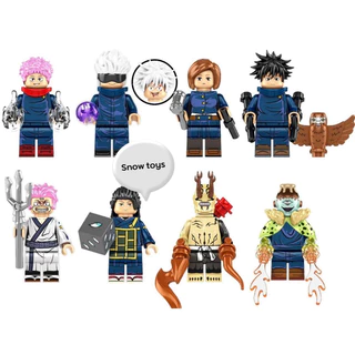 Minifigures Jujutsu Kaisen - Mô hình Yuji Itadori Gojo Satoru Megumi Nobara Geto Suguru Ryomen Sukuna Hua Yu Leaky Coral