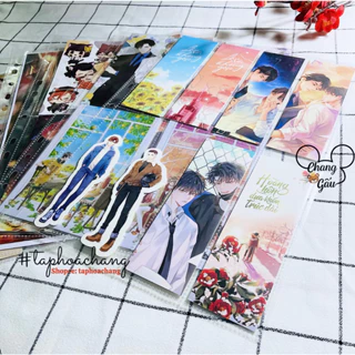 Sheet khổ A4 lưu trữ postcard, bookmark, card bo góc, huy hiệu, móc khoá, phụ kiện sách truyện đam mỹ ngôn