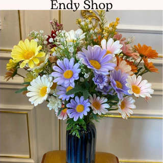 Hoa cúc họa mi giả 7 bông, Hoa giả trang trí nhà cửa, quán cà phê, decor phòng, phụ kiện chụp ảnh - Endy Shop