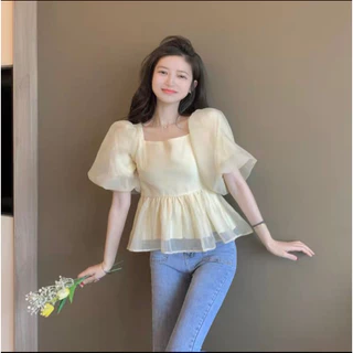 Áo babydoll cột nơ sau