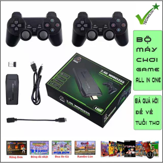 Máy Chơi Game Stick 4k - HDMI 3500 - kết nối không dây game 4 nút,6 nút PS1/GBA/GBC